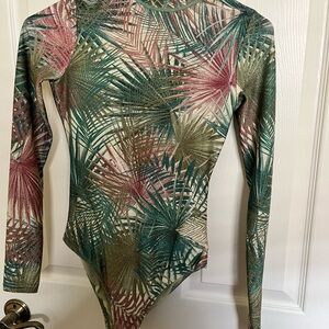 O'Neill Multicolor Palm Print One Piece Swimsuit